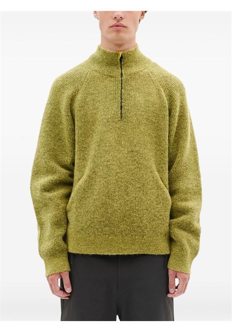 essence mohair mixed knit top man yellow HIKING PATROL | AW25104YELLOW